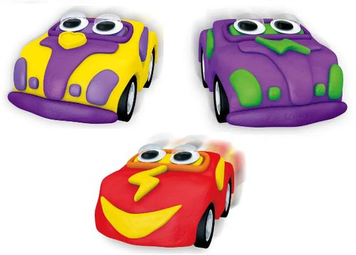 מכונית מרוץ מפלסטלינה (מגוון צבעים)