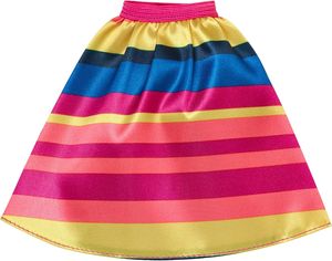 חצאית לבובת ברבי - פסים צבעוניים