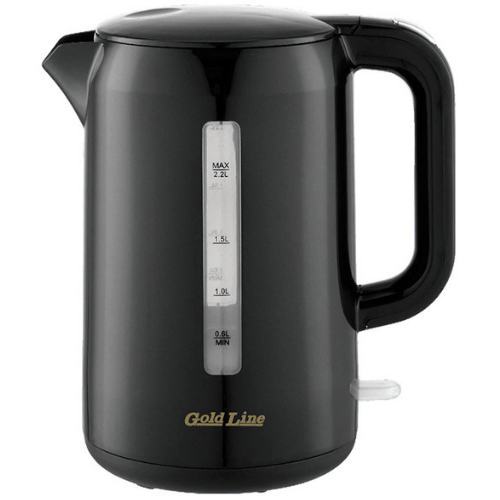 קומקום חשמלי 2.2 ליטר צבע שחור Gold Line Jumbo ATL-779B