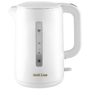 קומקום חשמלי 2.2 ליטר צבע לבן Gold Line Jumbo ATL-779W