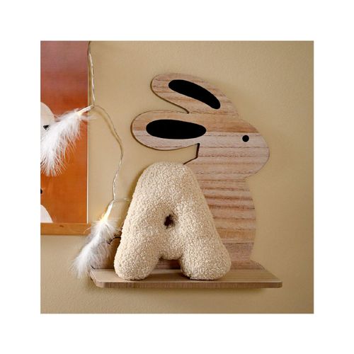 מדף קיר מעוצב מעץ - ארנב