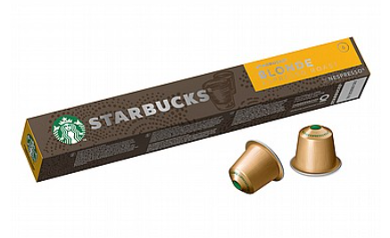 10 קפסולות קפה Starbucks אלומיניום אספרסו בלונד - ESPRESSO BLONDE - חוזק 6 נספרסו