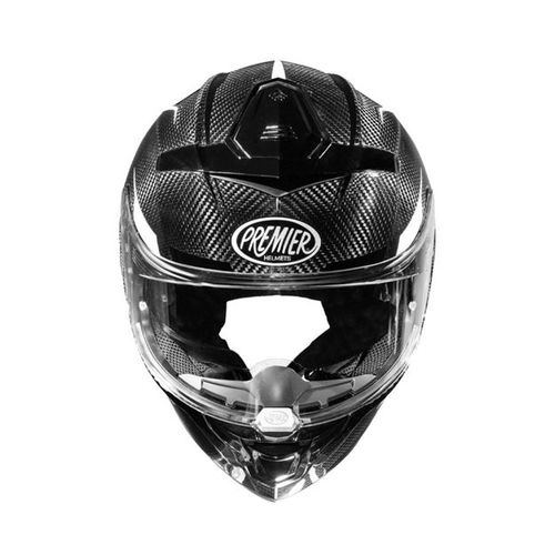 קסדת פרמייר דוויל קרבון שחור / לבן - PREMIER DEVIL CARBON ST18