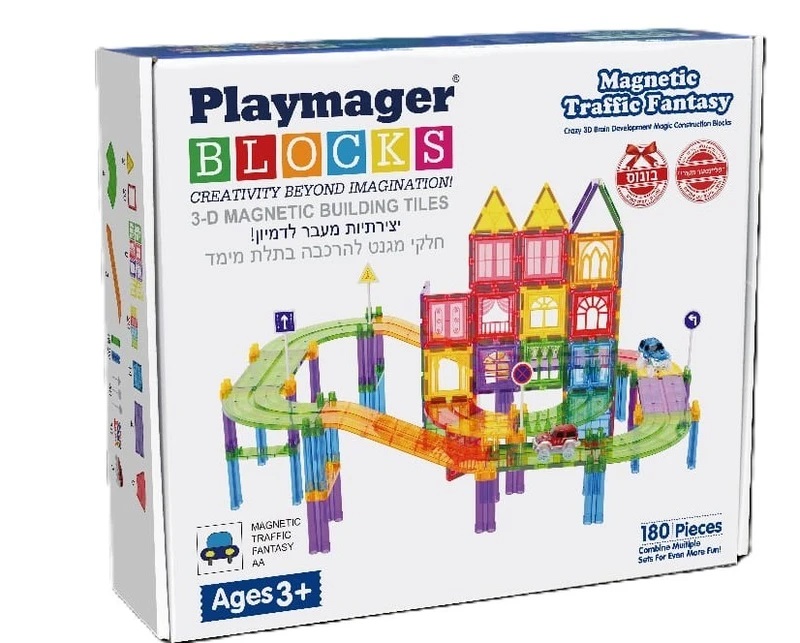 מסלול מכוניות 180 חלקים - Playmager