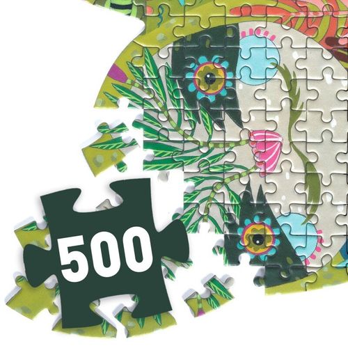 תמונה של כמות החלקים פאזל ארט 500 עצלן מבית DJECO