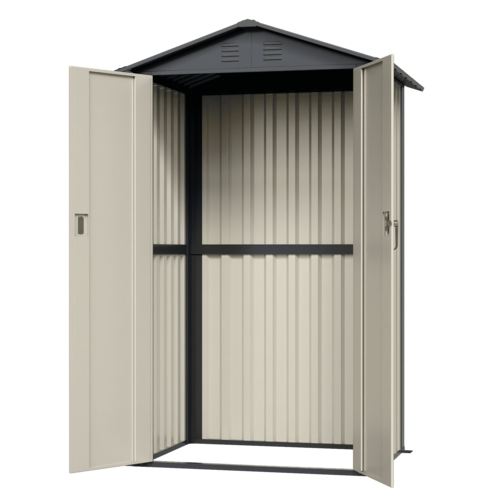 מחסן מתכת פרמיום דגם 1.20X0.90 Garden Top DS1 