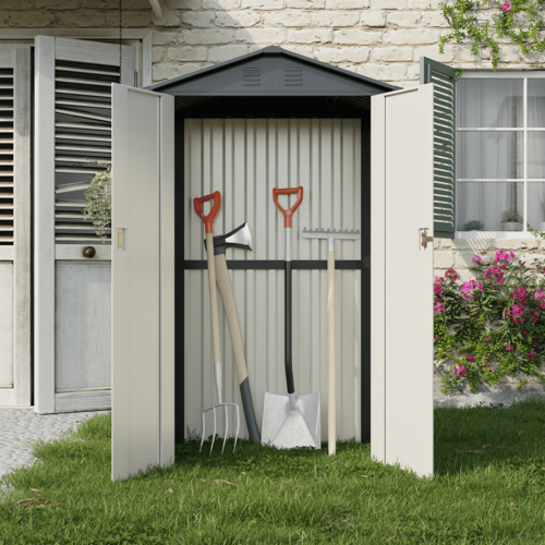 מחסן מתכת פרמיום דגם 1.20X0.90 Garden Top DS1 
