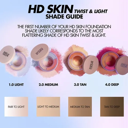 פודרה מבהירה HD Skin Twist & Light (2.0)
