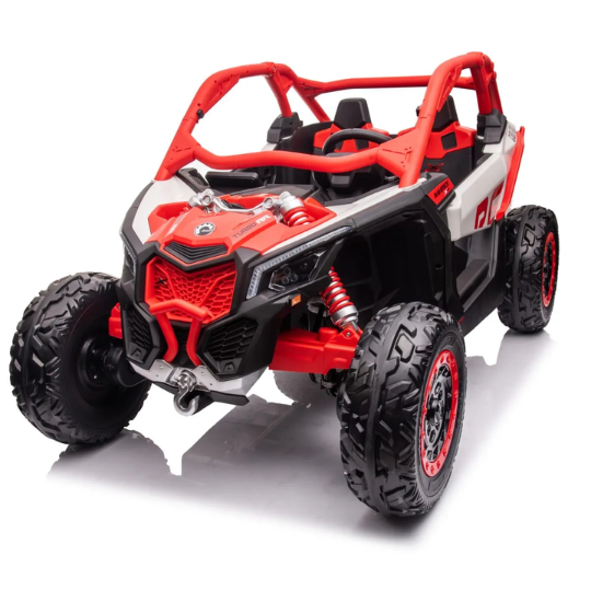 רכב שטח ממונע לילדים קאן אם מאבריק Can-Am Maverick X3 24V ענק - צבע אדום