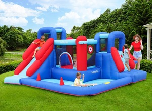מתקן קפיצה מתנפח עם מגלשה ובריכה Air My Fun