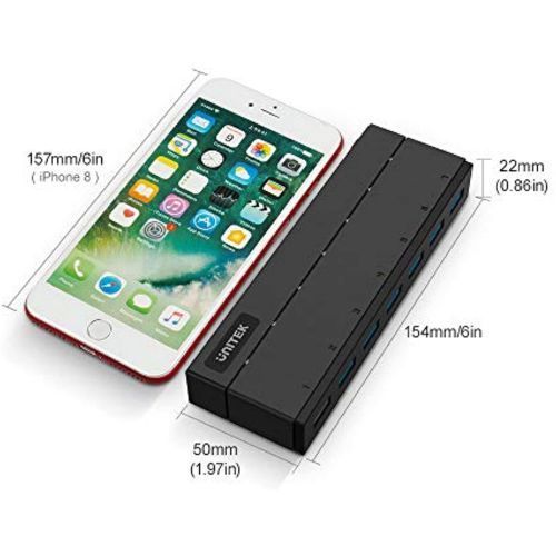 מפצל USB3 אקטיבי עם 7 יציאות Unitek Y-3191