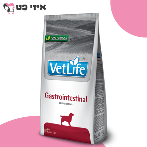 מזון רפואי וט לייף גסטרו אינטסטינל לכלב בוגר 2 ק
