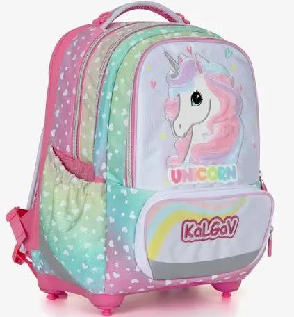תיק קל גב חד קרן צבעוני X-Fix Unicorn ורוד