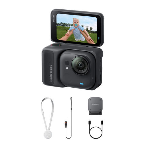 מצלמת אקסטרים Insta360 Go Ultra (Standard, Black)