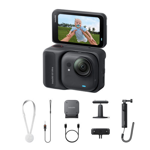 מצלמת אקסטרים Insta360 Go Ultra (Creator Kit, Black)