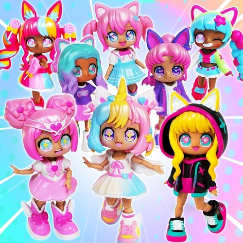 בובת אנימקי 10 אביזרים (32 שילובים אפשריים) - ילדת קסמים / תלמידה