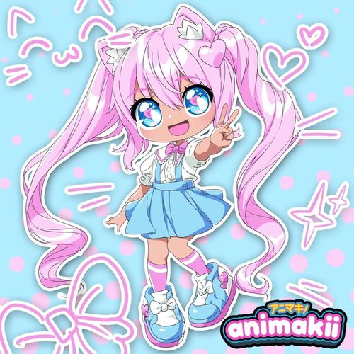 בובת אנימקי 10 אביזרים (32 שילובים אפשריים) - ילדת קסמים / תלמידה