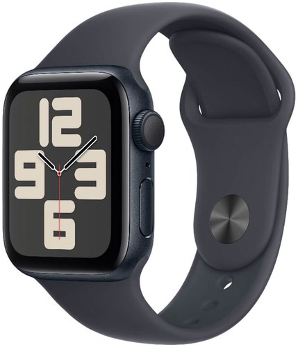 שעון חכם Apple Watch SE 2nd Gen 2024 40mm Aluminum Case Rubber Sport Band GPS אפל