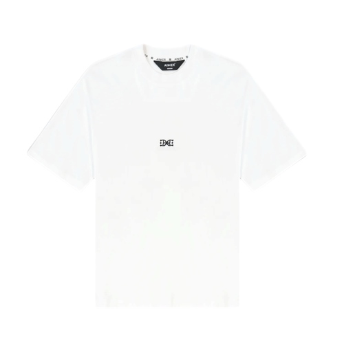 חולצה AINKER מידות XS-XXL לגברים בגוון לבן עם לוגו מרכזי