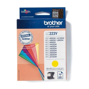 דיו מקורי Brother LC-223Y צהוב עד 550 דף