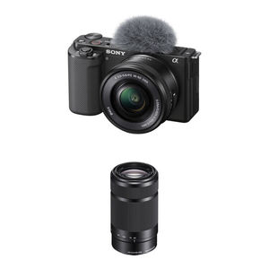 מצלמה Sony ZV-E10 Double Kit 16-50mm + 55-210mm (Black)