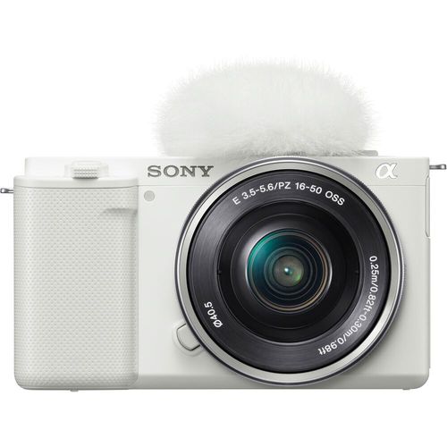 מצלמה Sony ZV-E10 Double Kit 16-50mm + 55-210mm (White)