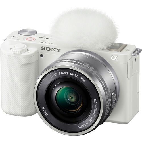 מצלמה Sony ZV-E10 Double Kit 16-50mm + 55-210mm (White)