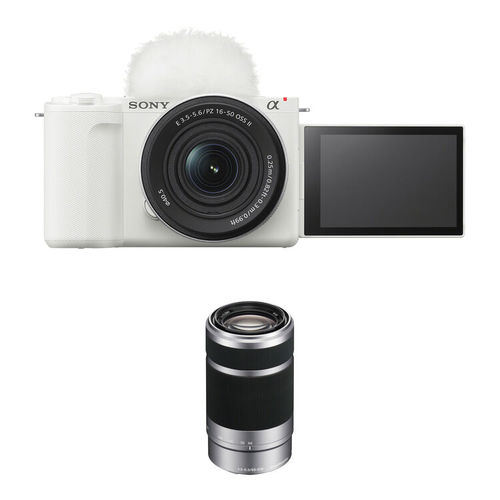 מצלמה Sony ZV-E10 II Double Kit 16-50mm + 55-210mm (White)