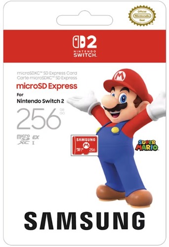 כרטיס זיכרון microSD Express 256GB Nintendo Switch 2