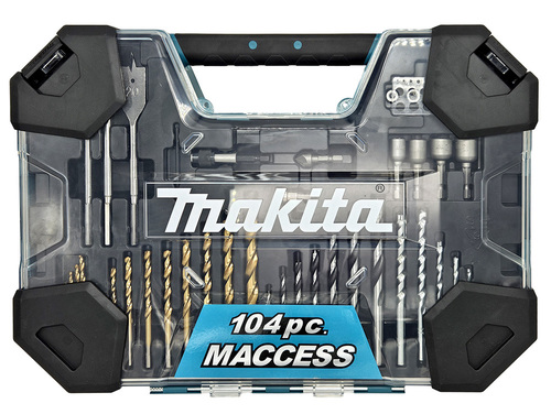 סט מקדחים וביטים HD 104 חלקים MAKITA
