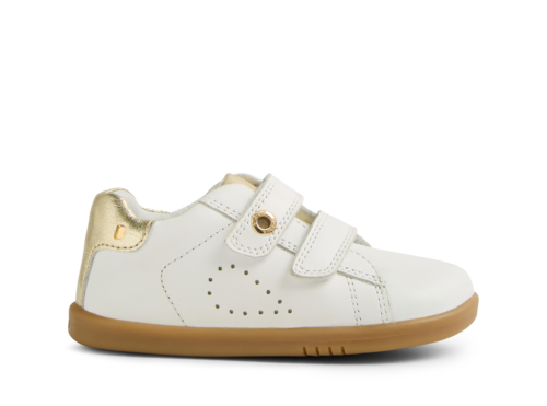  Bobux IW MAVERICK WHITE LT GOLD מידות 22-26