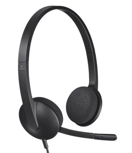 אוזניות עם מיקרופון למחשב Logitech H340