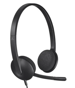 אוזניות עם מיקרופון למחשב Logitech H340