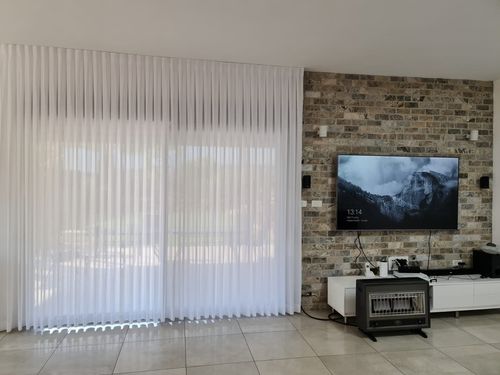 וילון בד בתפירה אישית - קרפ משי יוקרתי