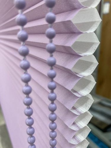 וילון כוורת אקורדיון שכבה כפולה - ורוד