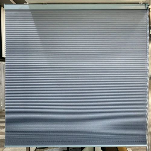 וילון אקורדיון שכבה כפולה - טורקיז