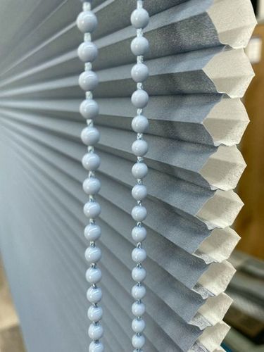 וילון אקורדיון שכבה כפולה - טורקיז