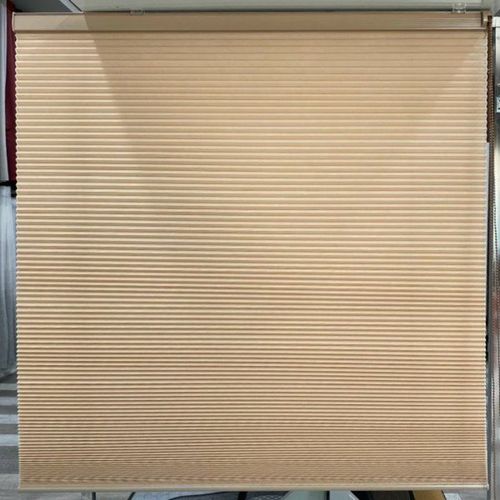 וילון אקורדיון שכבה כפולה - מוקה