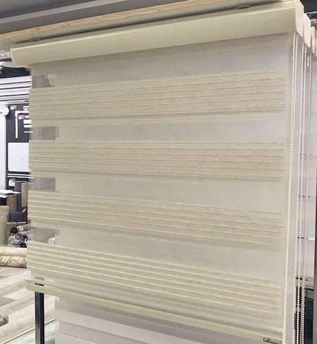 וילון גלילה זברה פליסה - אבן