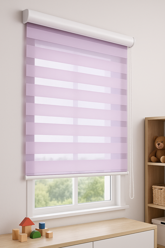 וילון גלילה זברה Decorel פרימיום - סגול