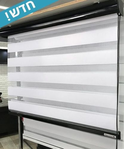 וילון גלילה זברה - Black&White