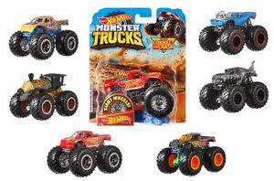 משאית מונסטר Monster TRucks מתכת עם מכינית למעיכה (מגוון דגמים)