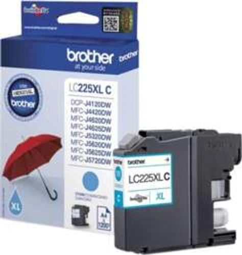 דיו מקורי Brother LC-225XLC כחול עד 1200 דף