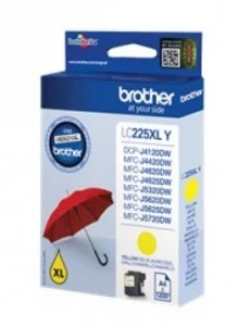 דיו מקורי Brother LC-225XLY צהוב עד 1200 דף