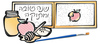 יצירה כרטיס שנה טובה מתקפל עם צבעי מים + מכחולים