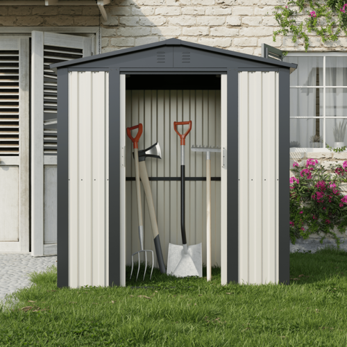 מחסן מתכת פרמיום דגם 1.80X1.20 Garden Top DS2 