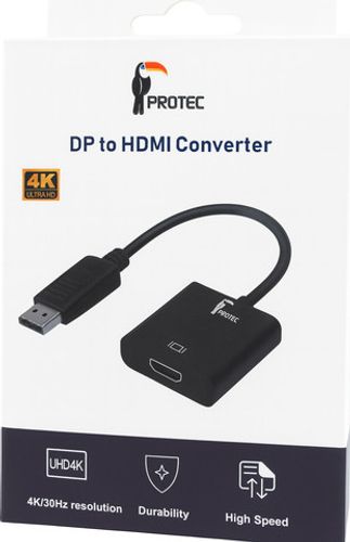 מתאם DisplayPort (DP) זכר ל־HDMI נקבה 4K – דגם DM129