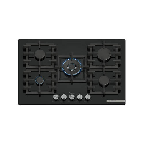 כיריים גז 5 להבות דגם PPQ7A6I40Y BOSCH זכוכית שחורה