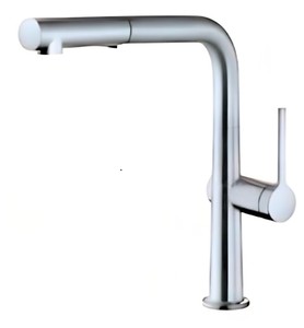 ברז מטבח 306368 נשלף SLIM פיה מסתובבת כרום חמת