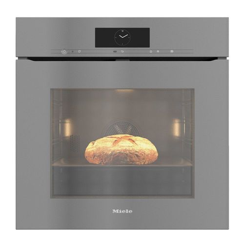 תנור בנוי פירוליטי 76 ליטר MIELE דגם H7860 BPX GREY זכוכית אפורה  ללא ידית 